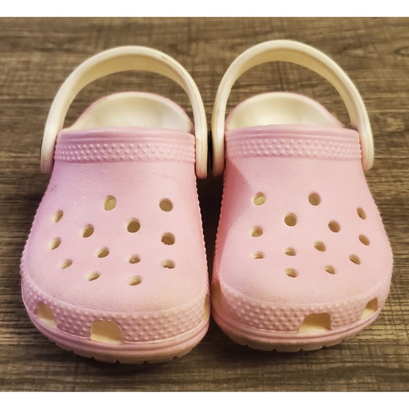Crocs Classic Slip On Clogs Toddler Size C5 Pink - Picture 2 of 10
